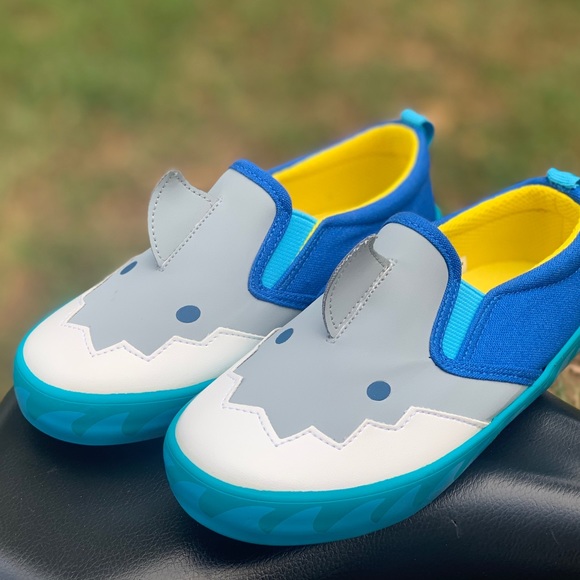Shark Attack Toddler Children Casual Slip On Shoe - Picture 7 of 9